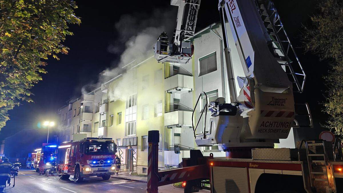 In einem Wohnhaus brach Samstagabend ein Brand aus