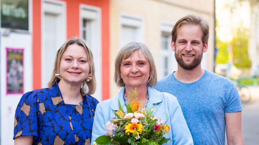 Führen die Grazer-KPÖ-Liste für die Landtagswahl an: Miriam Herlicska, Claudia Klimt-Weithaler und Alexander Melinz