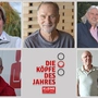 Ingrid Neuper, Ewald Gabardi, Gerhard Jantscher und Siegmund Wentner (oben) sowie Erich Lenes und Annemarie Kaiser und Walter Fürholzer sind nominiert