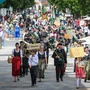 Mehr als 1600 Teilnehmerinnen und Teilnehmer nahmen an der Bergparade in Leoben Samstagnachmittag teil