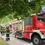 30 Feuerwehrleute waren bei dem Brand in der Leobener Proleberstraße im Einsatz