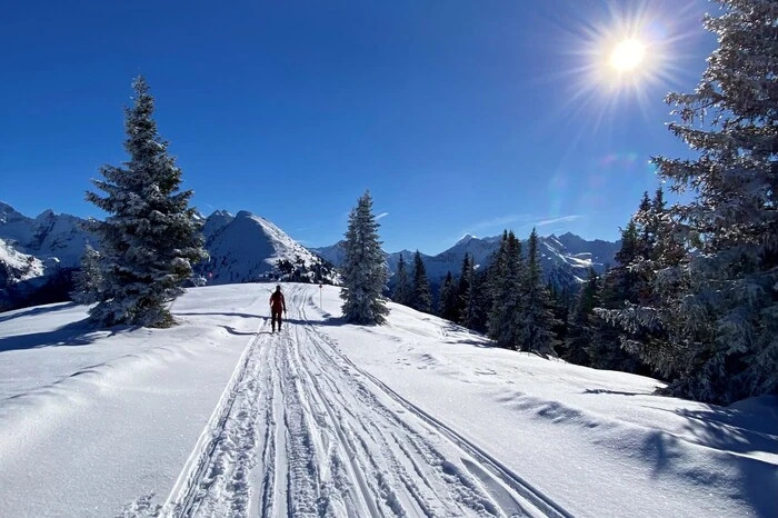 Eine Skitour bei prachtvollem Winterwetter erlebte Gabriele Reiter aus Trofaiach