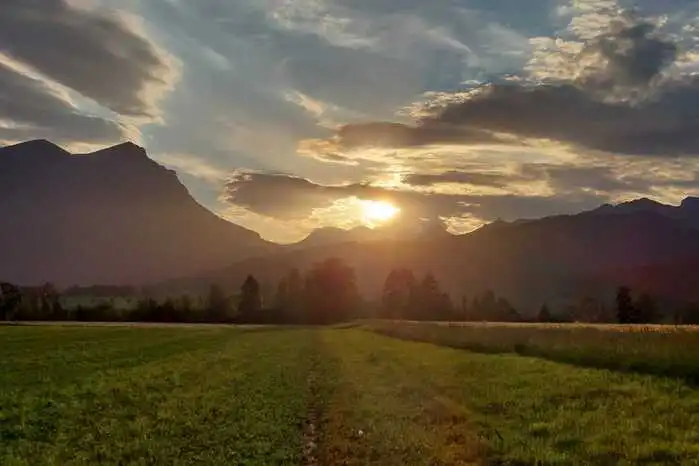 Herrliche Abendstimmung vom Mell-Plateau in Trofaiach