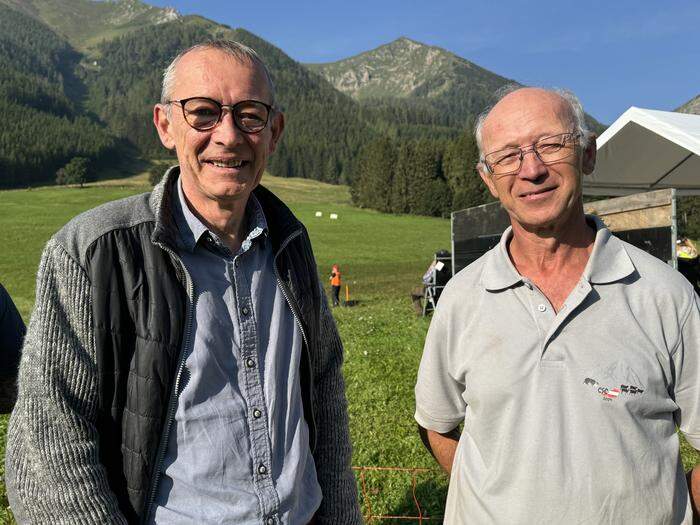 Bürgermeister Walter Hubner (l.) und Hannes Weber, Obmann der Austrian Sheepdog Society