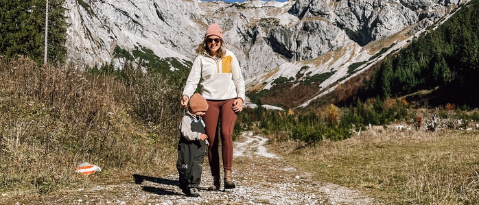 Anja Meier aus Eisenerz ist mit ihrem kleinen Sohn viel in der Natur und den Bergen unterwegs