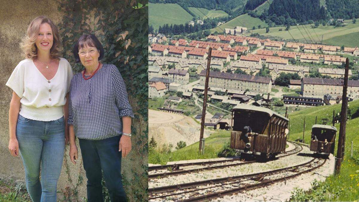 
Karin Hojak-Talaber (l.) und Waltraud Hopf verfassten die Festschrift für den Hugo Stinnes-Aufzug, einer Standseilbahn von Eisenerz auf den Erzberg, die als „Meisterwerk der Ingenieurskunst“  galt