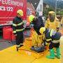 Schadstoffzug  des BFV Leoben trainierte in Leoben-Göss