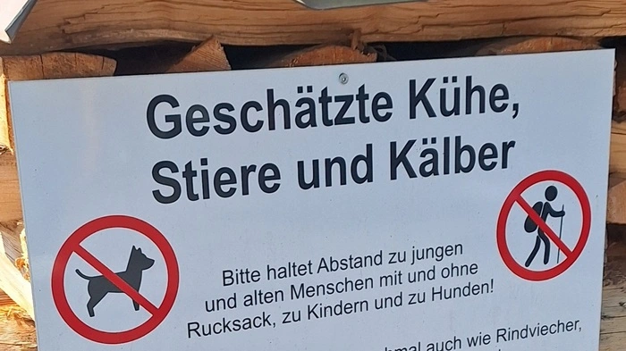Beim Urlaub in Tirol hat Leser-Reporterin Heidlinde Postl diese Nachricht an einem Wanderweg entdeckt