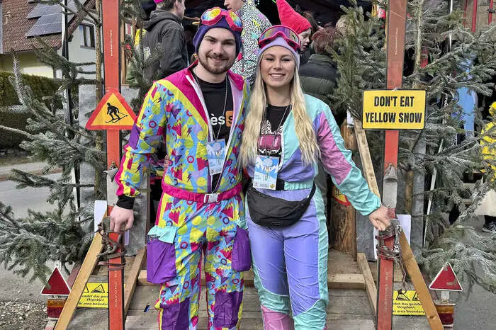 Die FF Kraubath bei ihrer Après Ski Party