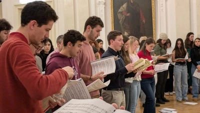 Die Proben mit den singenden Studierenden der Montanuni Leoben, der KF Uni Graz, der TU Graz und der Kunstuniversität Graz laufen seit Monaten