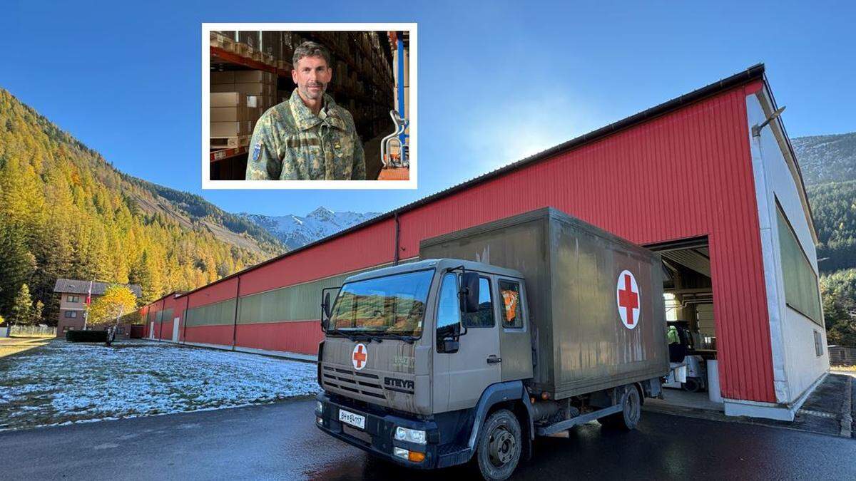 Oberstleutnant Peter Huber ist Kommandant der Sanitätslagerabteilung des Bundesheeres mit den Lagern am Erzberg und im Wiener Arsenal