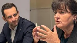 ÖVP-Klubchef Lukas Schnitzer und Landesparteichefin Manuela Khom blicken nach vorne