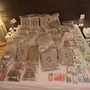 Das sichergestellte Suchtgift und Bargeld