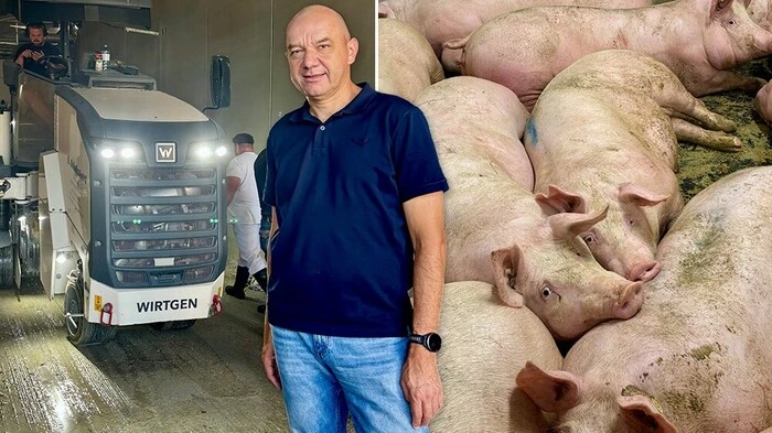 Alois Strohmeier gibt einen Einblick in den laufenden Umbau bei Jöbstl Bauerngut in Straß