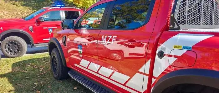 Die Stadtfeuerwehr Weiz wurde zu einer Menschenrettung nach Dürntal (Gemeinde Naas) gerufen
