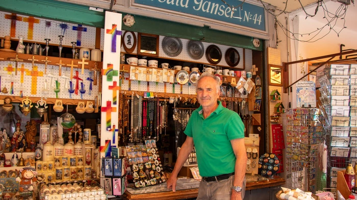 Josef Libra von seinem Stand
