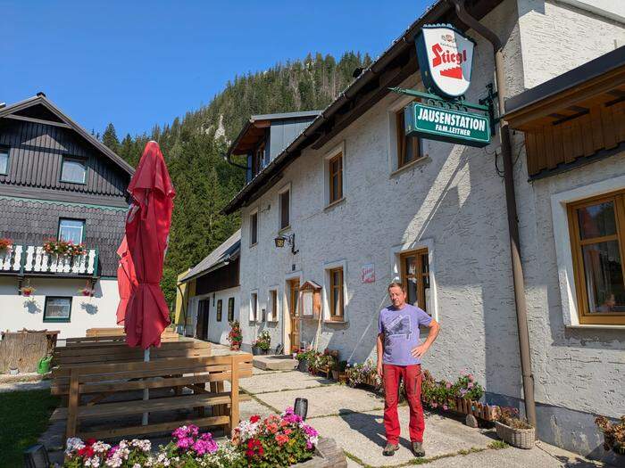 Hermann (Bild) und Gudrun Leitner betreiben ihr beliebtes Gasthaus in Neuwald