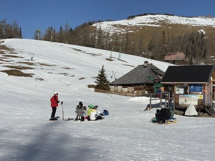 Pause kann direkt auf der Piste gemacht werden