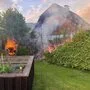 Hecken-Brand in Krieglach