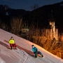 Sich zuerst den Lichterzauber ansehen und dann mit der Rodel die Talfahrt antreten: derzeit eine beliebte Kombination auf der Bürgeralpe