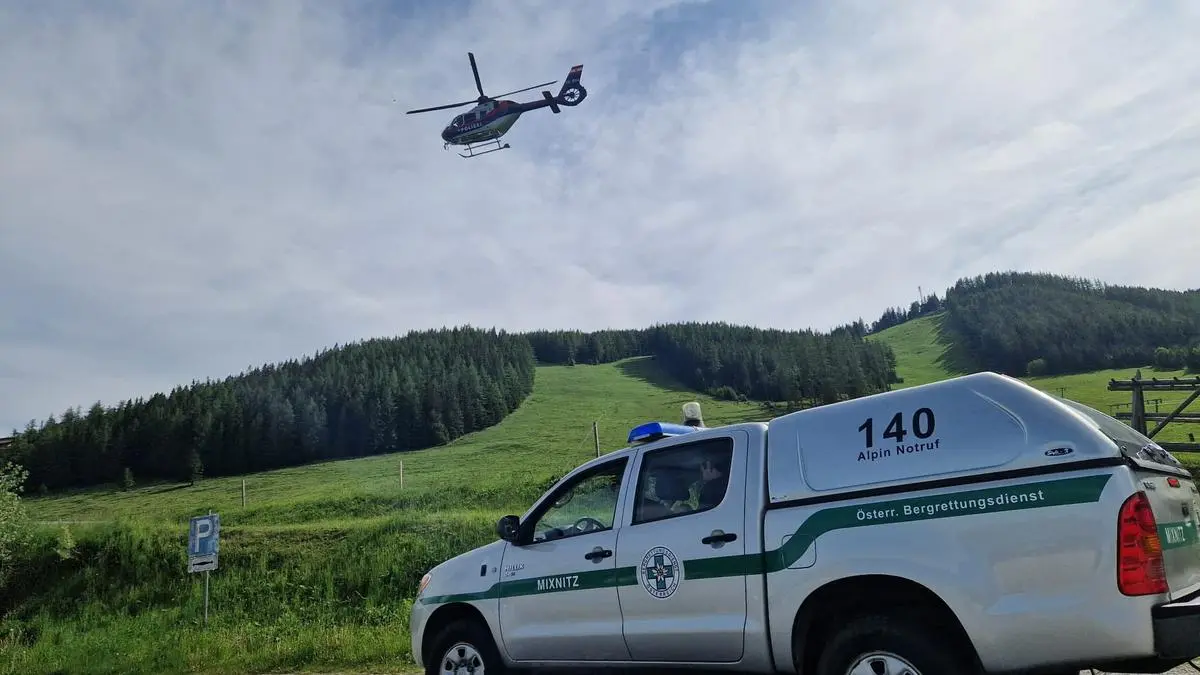 Die Einsatzkräfte der Bergrettung Mixnitz mussten zwei Wanderer am Hochlantsch suchen