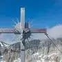 Das Gipfelkreuz am Karlhochkogel bevor Werner Maurer es abgeschliffen hat