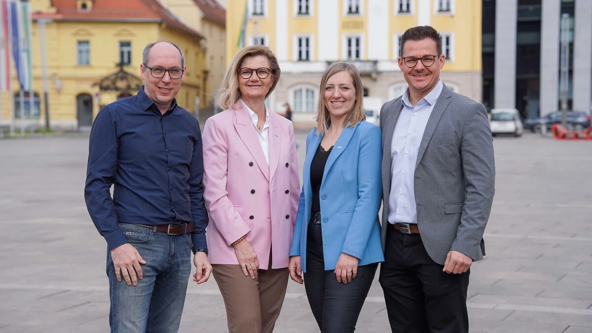 Der Blick ist vorwärts gerichtet: Christian Mayer, Susanne Kaltenegger, Stefanie Gleixner, Raphael Pensl           