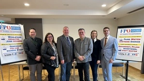 Das Team der Freiheitlichen für Kapfenberg: Manuel Kamper, Maria Elisabeth Posch, Reinhard Richter, Herbert Suschnig, Karina Meier und Christian Leichtfried