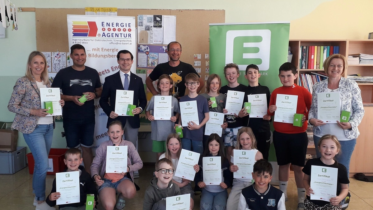 Das sind die Energieschlaumeier der 4. Klasse