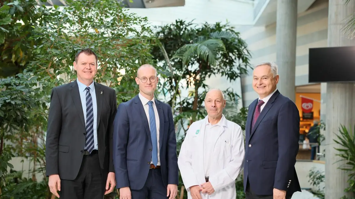 Von links nach rechts: Ulf Drabek, Manfred Kocever, Erich Schaflinger und Gerhard Stark