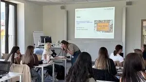 Am ersten Tag stand gleich das richtige Blutdruckmessen am Programm