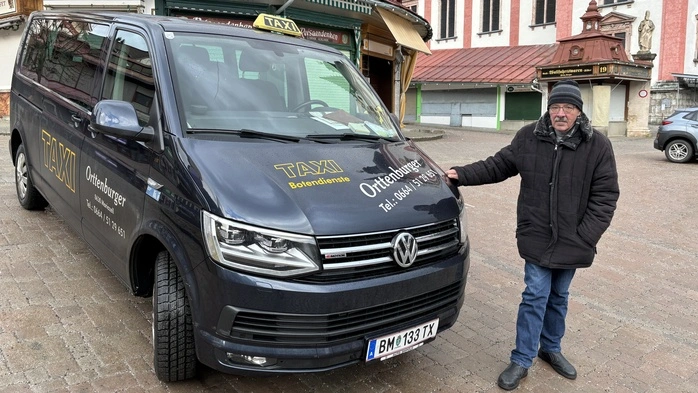 Rudolf Orttenburgers Stammplatz ist vor der Basilika