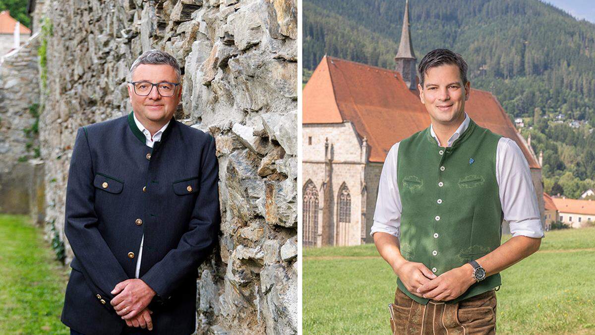 Beide zum dritten Mal steirische Spitzenkandidaten: Jörg Leichtfried und Hannes Amesbauer aus dem Bezirk Bruck-Mürzzuschlag