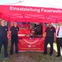 Die Feuerwehr war auch mit einer Einsatzdrohne vertreten