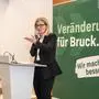 Susanne Kaltenegger bei ihrer Rede beim Wahlkampf-Auftakt