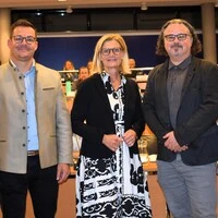 Bilden eine Koalition: FPÖ-Vizebgm. Raphael Pensl (links) und Bürgermeisterin Susanne Kaltenegger (ÖVP), Gregor Tuttinger soll künftig statt Andrea Winkelmeier für die SPÖ den Vizebürgermeister machen
