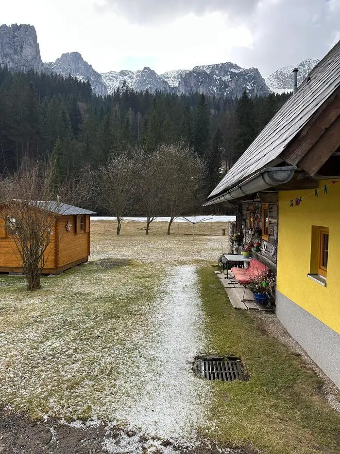 Hagelkörner im Bereich von Mürzsteg