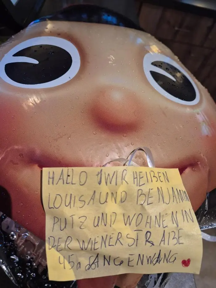 Der Luftballon mit der Botschaft