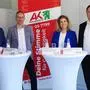 AK-Präsident Josef Pesserl, Andreas Guttmann (AK-Mürz), Kerstin Brickmann-Fellner (AK-Bruck) und der steirische AK-Direktor Johann Scheuch (von links)