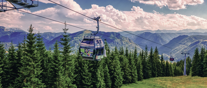 Der fast neue Bürgeralpe Express ist das Kernstück des touristischen Angebotes auf der Bürgeralpe