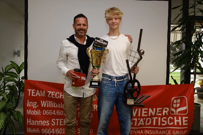 Christian Popatnig und der neue Stadtmeister Moritz Baumgartner