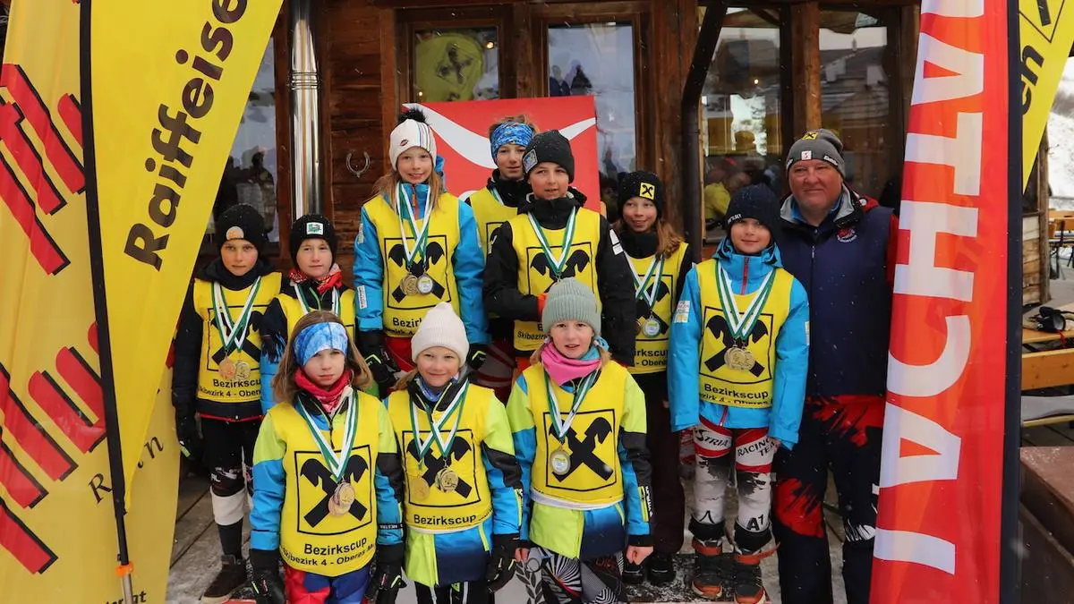 Strahlende Gesichter am Lachtal bei den Ski-Kids