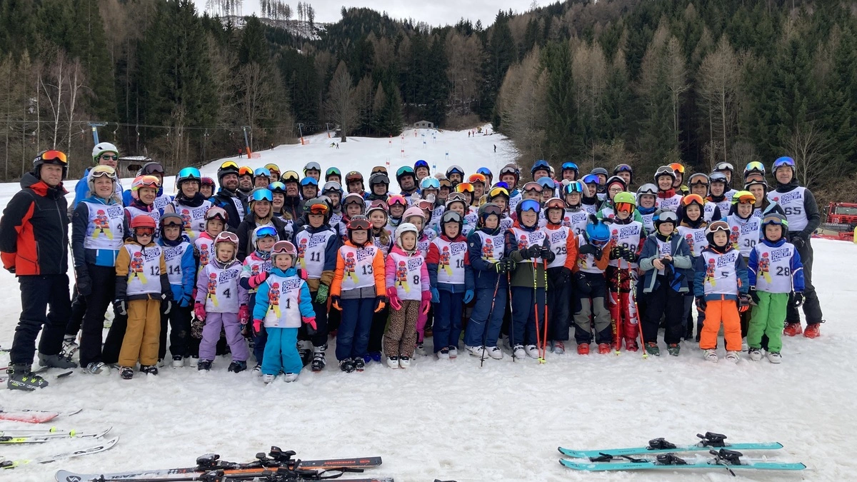 Ein herrlicher Skitag beim Schilift Pölstal in Oberzeiring 