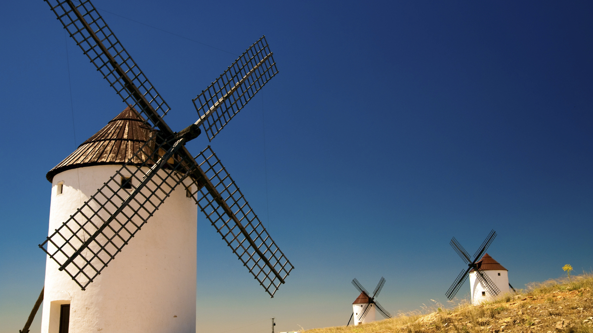 Ein Teil der historischen Windmühlen sind erhalten geblieben