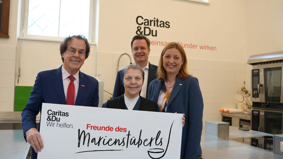 Unternehmer Hans Roth, Schwester Elisabeth (Marienstüberl), Gastronom Robert Grossauer und Caritas-Direktorin Nora Tödtling-Musenbichler