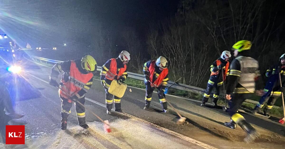 Feuerwehreinsatz-Lichendorf-Auto-touchierte-Leitplanke