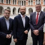 In Klausur: Klubobmann Hannes Schwarz, Parteichef Max-Lercher, Staatssekretär Jörg Leichtfried und SP-Graz-Chefin Doris Kampus