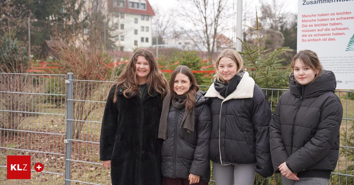 Kunstprojekt-Sch-lerinnen-machen-aus-Christb-umen-Schneebesen