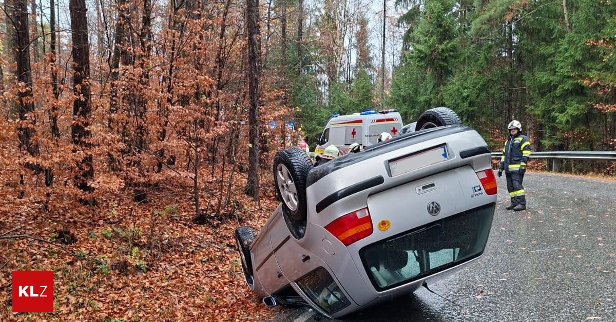 Notruf-abgesetzt-Regennasse-Stra-e-Lenkerin-landete-auf-dem-Dach