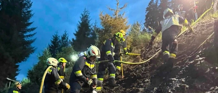 Die Brandstelle lag auf rund 1250 Meter Seehöhe
